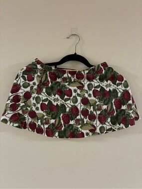 Kortni Jeane Raspberry Print Swim Skirt Size S